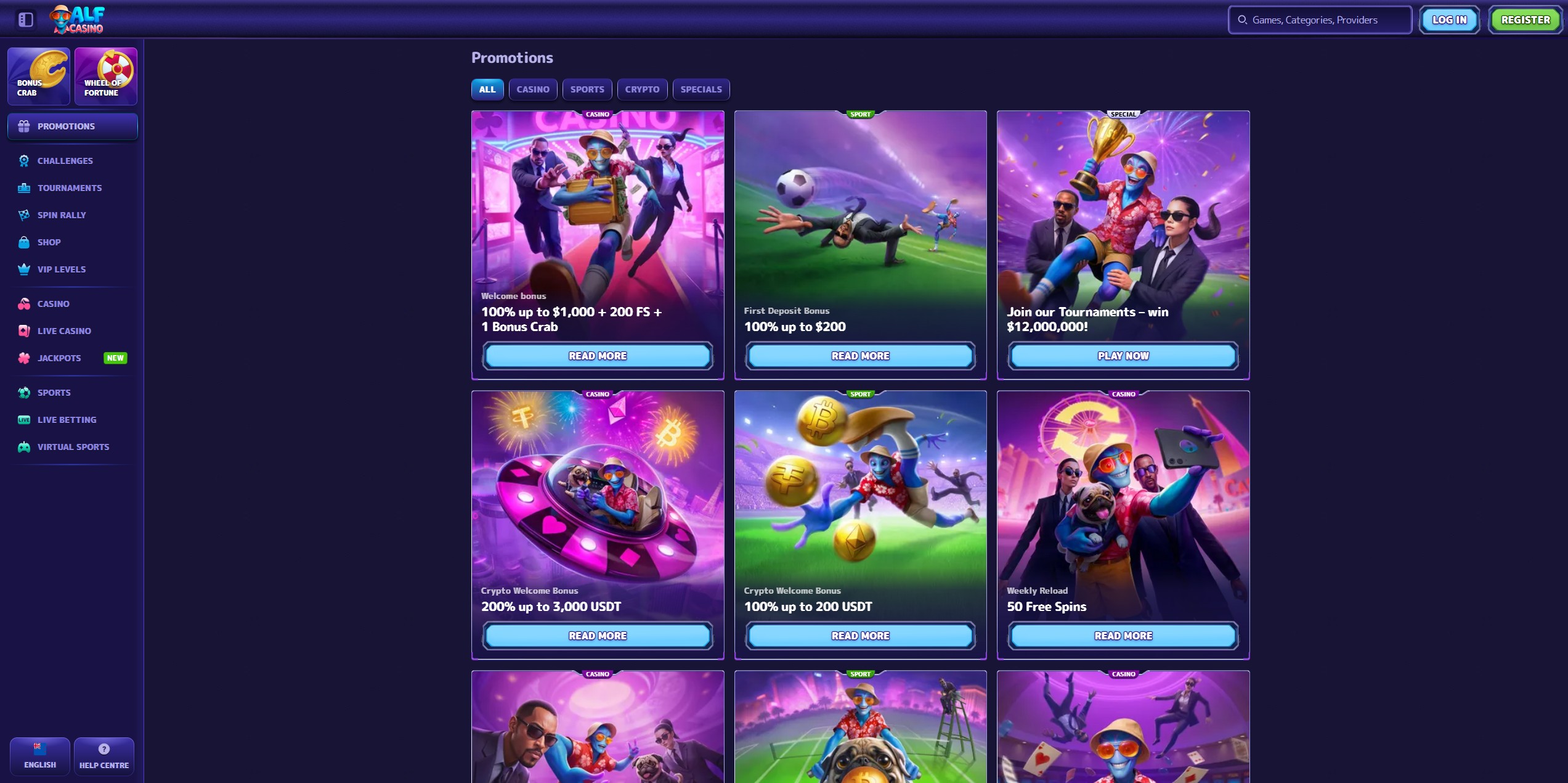 Alfcasino screenshot 3