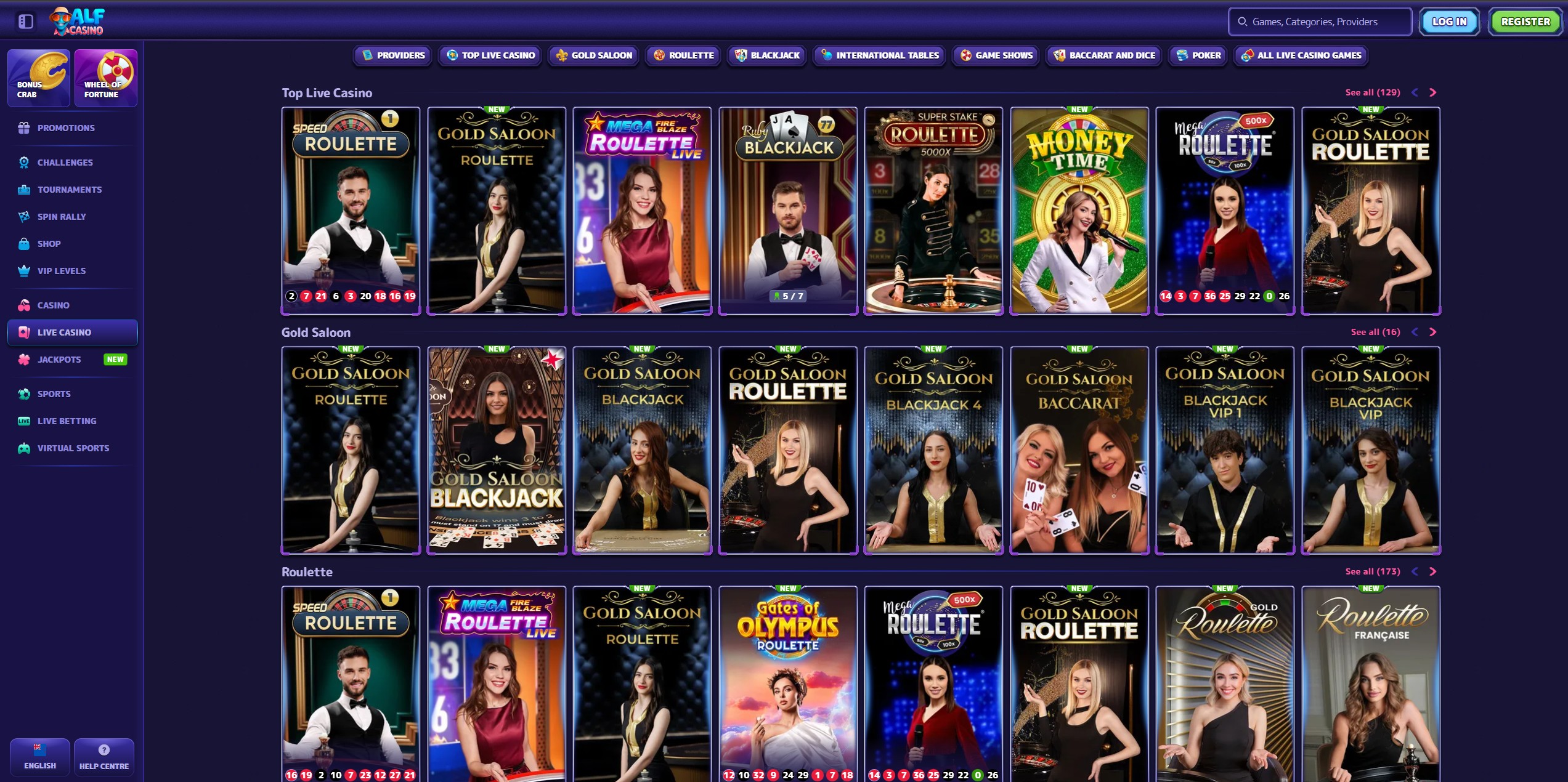 Alfcasino screenshot 4