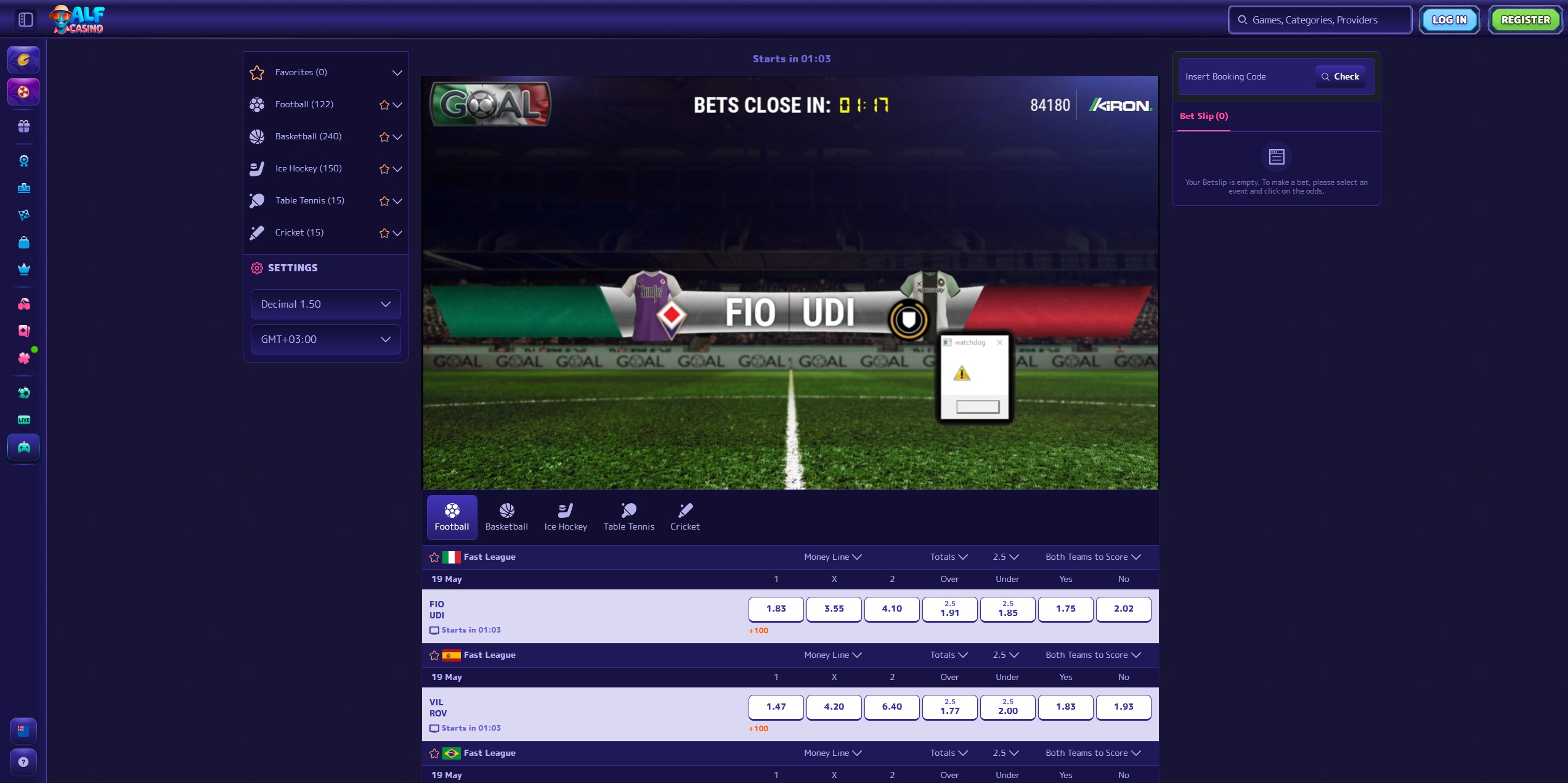 Alfcasino screenshot 5