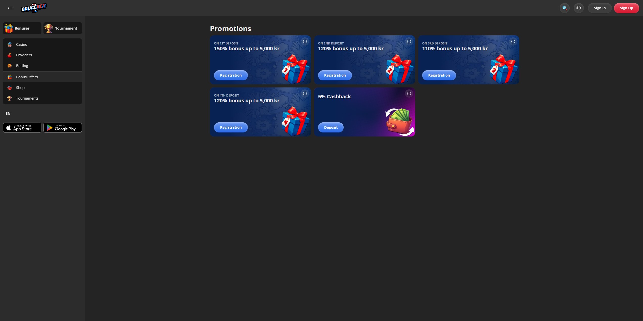 Bruce Bet screenshot 3