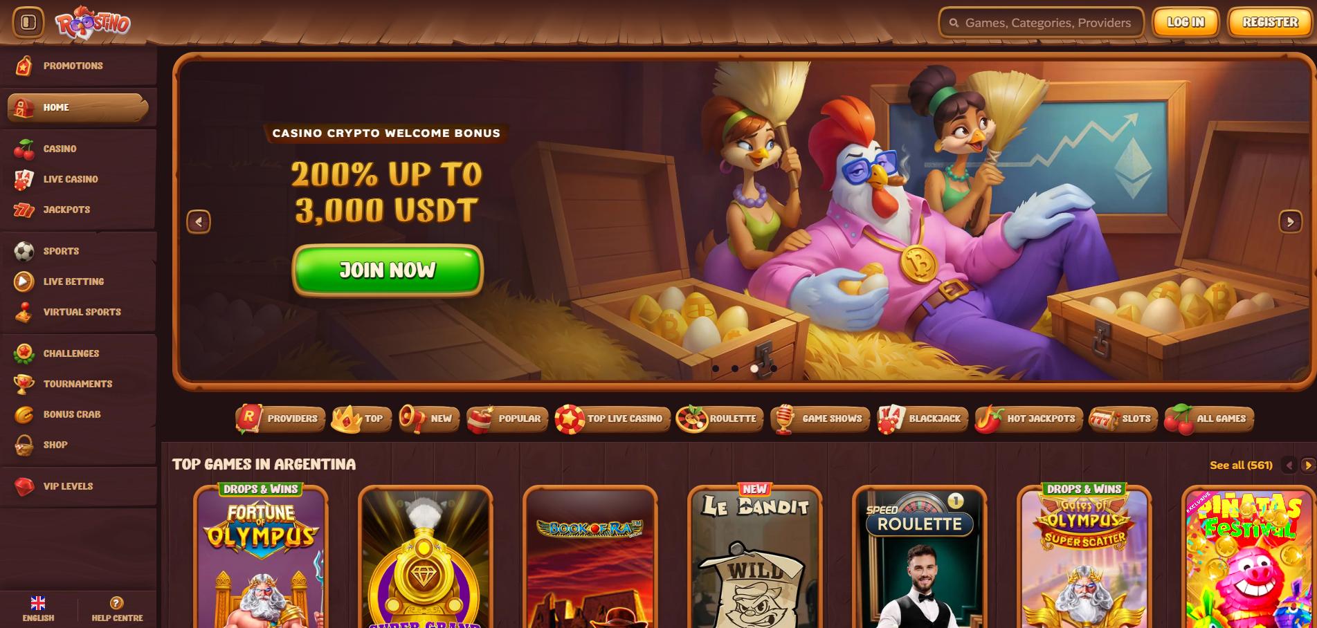 Roostino screenshot 1